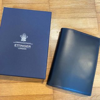 ETTINGER - エッティンガー ETTINGER 財布 二つ折り ネイビー