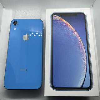 アップル(Apple)のiPhone XR 64GB ブルー 国内版SIMフリー (スマートフォン本体)