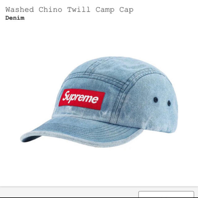 Supreme 21fw Washed Chino Twill Cap