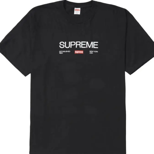 公式ショップ Supreme 2021fw EST 1994 tee Shirt Supreme Black ...