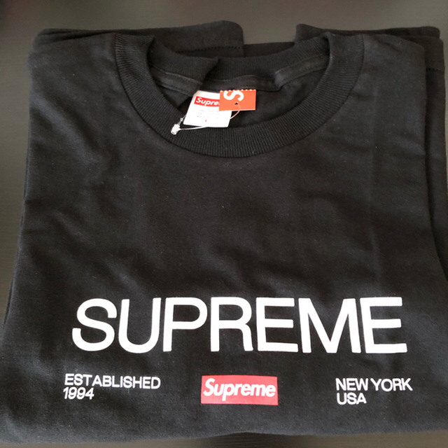 Supreme(シュプリーム)のSupreme☆Est. 1994 Tee ブラックLサイズシュプリームTシャツ メンズのトップス(Tシャツ/カットソー(半袖/袖なし))の商品写真