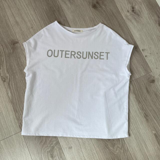 PLST(プラステ)の✨【PLST限定】OUTERSUNSETプルオーバー　ホワイト レディースのトップス(Tシャツ(半袖/袖なし))の商品写真