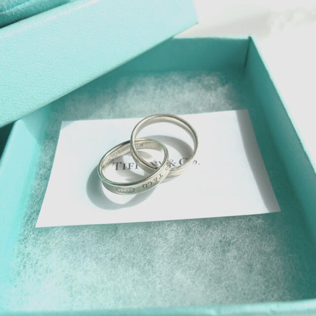 ティファニー TIFFANY&CO.1837 コンビ 2連 リング 8.5号 - リング(指輪)