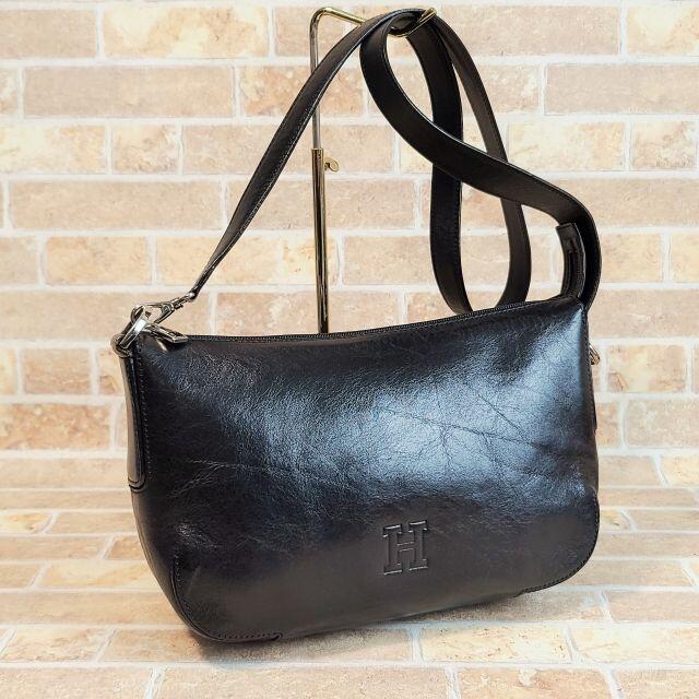 オフ ヒロフ HIROFU 2WAY ショルダーバッグ ブラック イタリア製