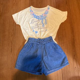 イオン(AEON)のトップバリュー 半袖 トップス & ショートパンツ(Tシャツ/カットソー)