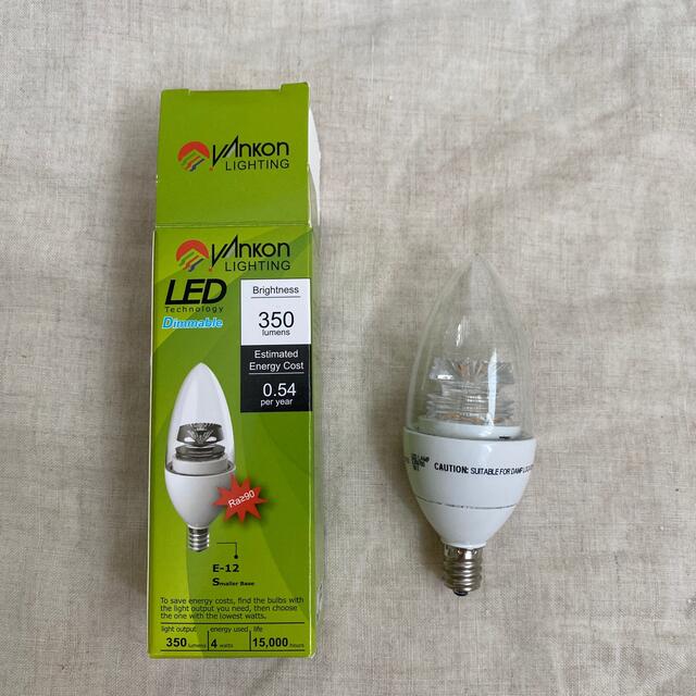 E-12 LED電球 インテリア/住まい/日用品のライト/照明/LED(蛍光灯/電球)の商品写真