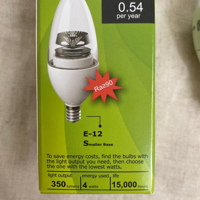 E-12 LED電球 インテリア/住まい/日用品のライト/照明/LED(蛍光灯/電球)の商品写真