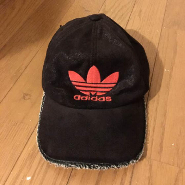 adidas(アディダス)のⓂ︎さん専用【vintage adidas キャップ】ブラックブラウン×オレンジ メンズの帽子(キャップ)の商品写真