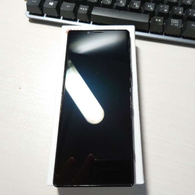 SONY Xperia 1 SOV40 ブラック 利用制限△スマートフォン/携帯電話