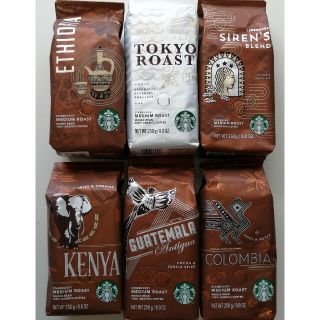 スターバックスコーヒー(Starbucks Coffee)のスターバックスコーヒー豆　スタバ珈琲まとめ売り　ミディアムロースト(コーヒー)