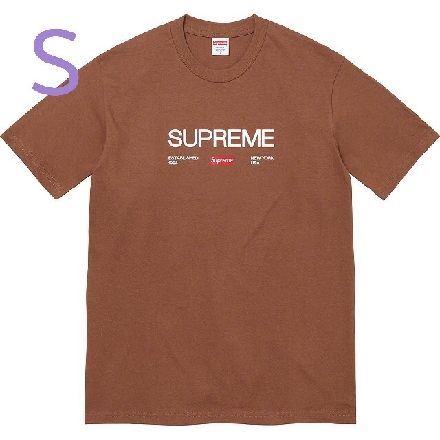 トップスSupreme Est. 1994 Tee brown 茶色