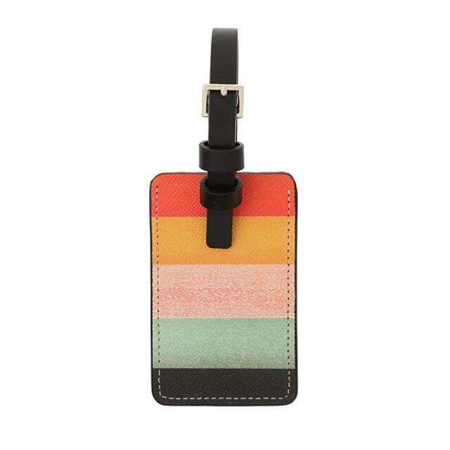 新品☆Paul Smith レザー ラゲッジ タグ アーティストストライプ