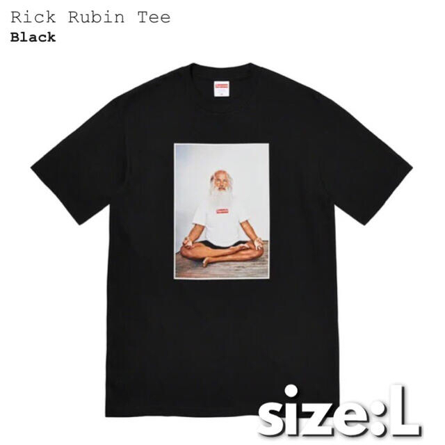 L送込!! Supreme RickRubin フォトTシャツ黒