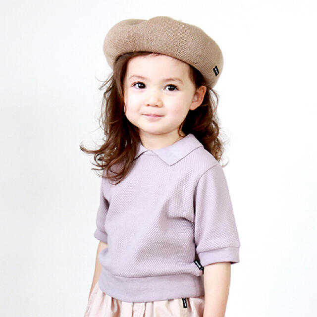 FITH(フィス)のquoti use fifth プチプチカノコ5分袖ポロシャツ キッズ/ベビー/マタニティのキッズ服女の子用(90cm~)(Tシャツ/カットソー)の商品写真