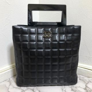 シャネル(CHANEL)の超激レア！ヴィンテージ シャネル チョコバー プラスチックハンドル トートバッグ(ハンドバッグ)