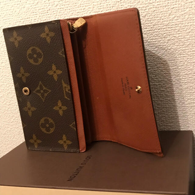 本物 ルイ ヴィトン モノグラム 二つ折り財布 正規LOUIS VUITTON