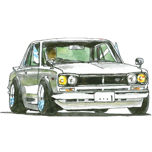 NC-501 GT-R/GT-R R33限定版画直筆サイン額装済作家 平右ヱ門 2