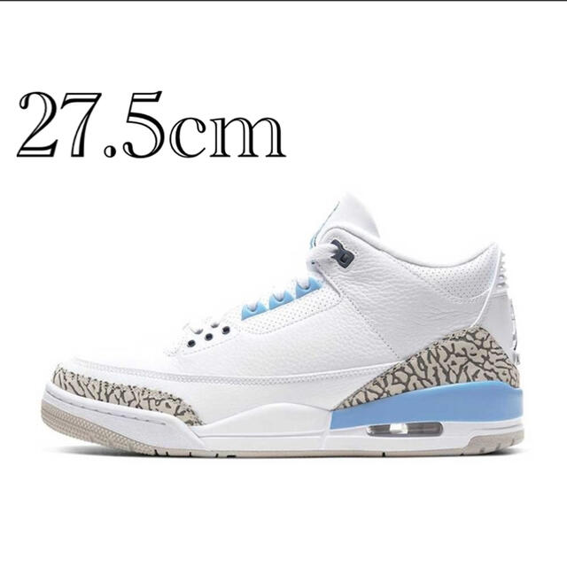 NIKE AIR JORDAN3 UNC/エアジョーダン3/27.5cmメンズ