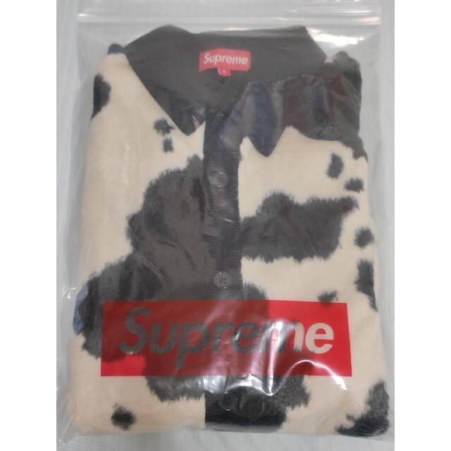 supreme Cow Print Cardigan 黒 S