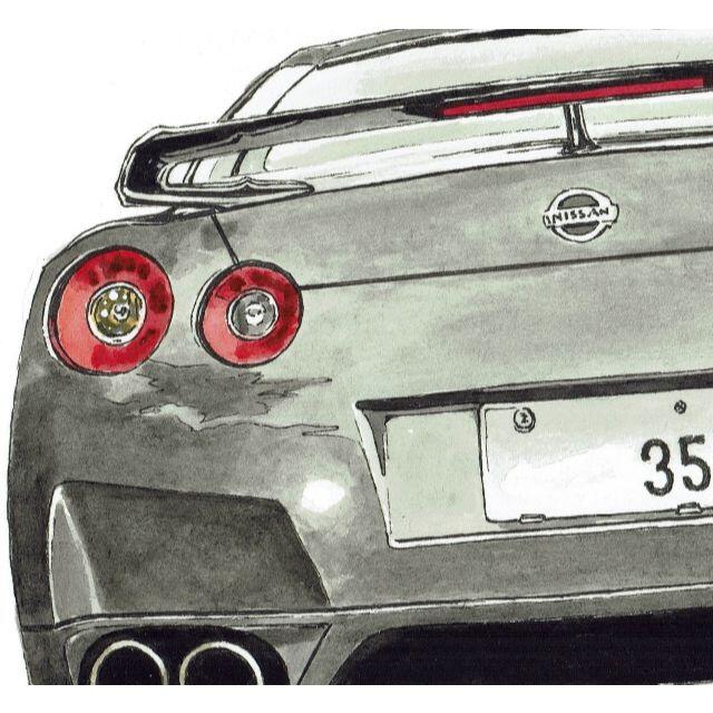 NC-505 GT-R/GT-R R35限定版画 直筆サイン額装●作家 平右ヱ門 7