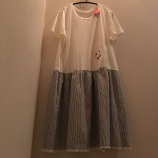 フランシュリッペ(franche lippee)の【新品 タグ付き】franche lippee Tシャツワンピース(Tシャツ(半袖/袖なし))