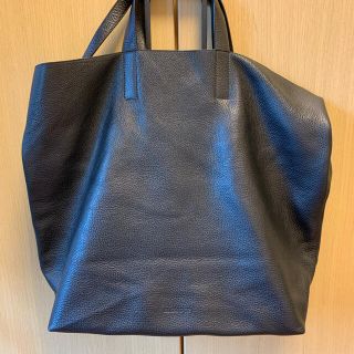 持ち手50cmJil Sander レザー トートバッグ本革　正規品　ジルサンダー