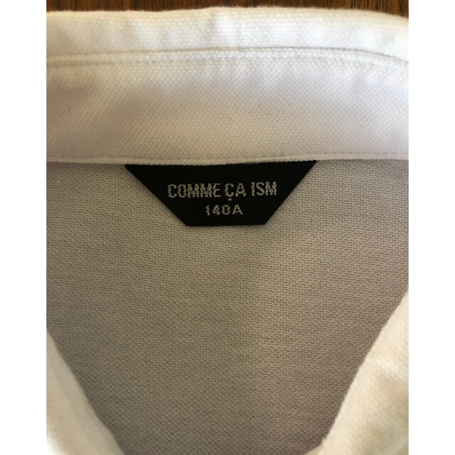 COMME CA ISM(コムサイズム)のコムサイズム　ネクタイ付きポロシャツ　140cm キッズ/ベビー/マタニティのキッズ服男の子用(90cm~)(Tシャツ/カットソー)の商品写真