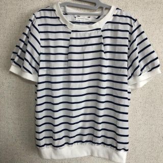 ローリーズファーム(LOWRYS FARM)のローリーズファーム　ボーダーカットソー 半袖Tシャツ　半袖トップス　L(シャツ/ブラウス(半袖/袖なし))