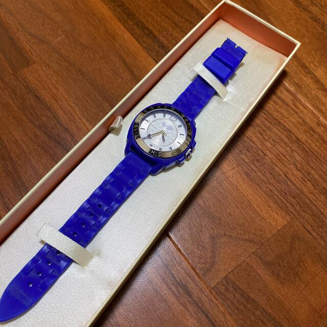 COACH(コーチ)のCOACH 時計 ラバーバンド ブルー アナログ時計 レディースのファッション小物(腕時計)の商品写真