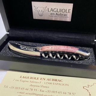 シャトーラギオール(Chateau Laguiole)のソムリエナイフ　ラギオール アン オブラック シカモアバイオレット(アルコールグッズ)