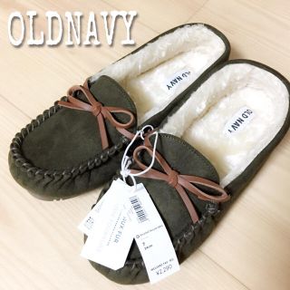 オールドネイビー(Old Navy)のモカシン  新品未使用 24センチ(スリッポン/モカシン)