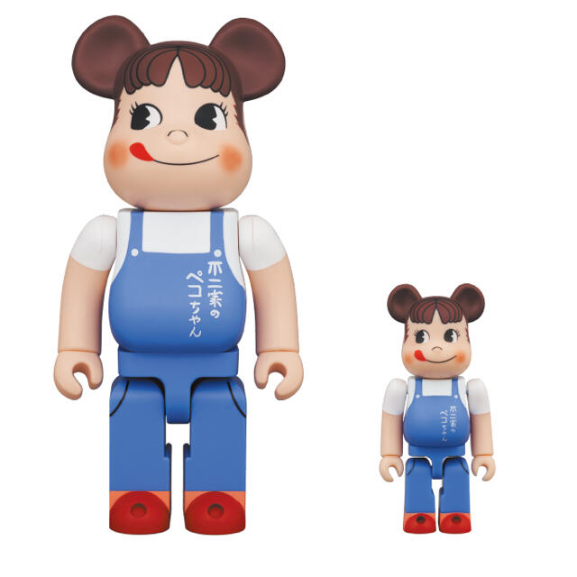 不二家(フジヤ)のBE＠RBRICK ペコちゃん 100% 400% ベアブリック エンタメ/ホビーのフィギュア(その他)の商品写真