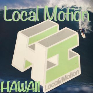 タウンアンドカントリー(Town & Country)のLocalMotionローカルモーションhawaii限定BIGブロックステッカー(サーフィン)