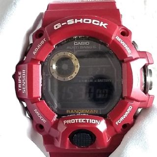 ジーショック(G-SHOCK)の美品♥ レンジマンGW-9400-3DR【レッドベゼル-ベルト】(腕時計(デジタル))