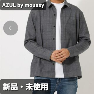 アズールバイマウジー(AZUL by moussy)のPONTE FABRIC PLAINSHIRT/ポンチファブリックプレインシャツ(シャツ)