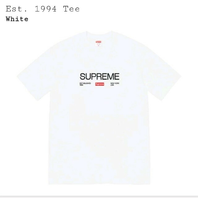 Supreme(シュプリーム)のSupreme Est. 1994 Tee メンズのトップス(Tシャツ/カットソー(半袖/袖なし))の商品写真