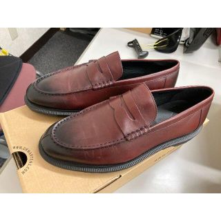 ドクターマーチン(Dr.Martens)のUS7 ドクターマーチン コイン ローファー チェリーレッド(スリッポン/モカシン)