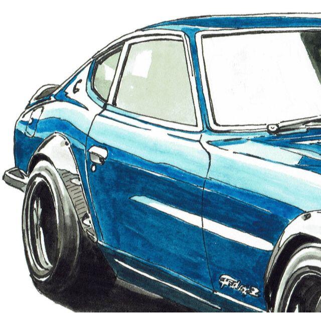 NC-511 432Z/240Z 限定版画 直筆サイン額装済●作家 平右ヱ門