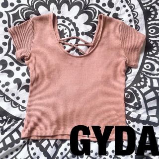 ジェイダ(GYDA)のGYDA 大人気バインダー2wayリブ半袖トップス Tシャツ最終値下げ(Tシャツ(半袖/袖なし))