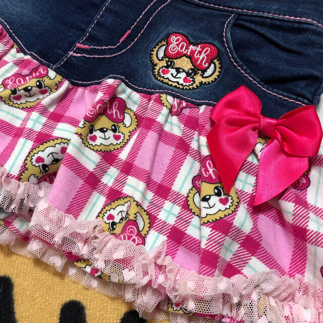 EARTHMAGIC(アースマジック)の💓専用💓アースマジック  ギンガムセット キッズ/ベビー/マタニティのキッズ服女の子用(90cm~)(その他)の商品写真