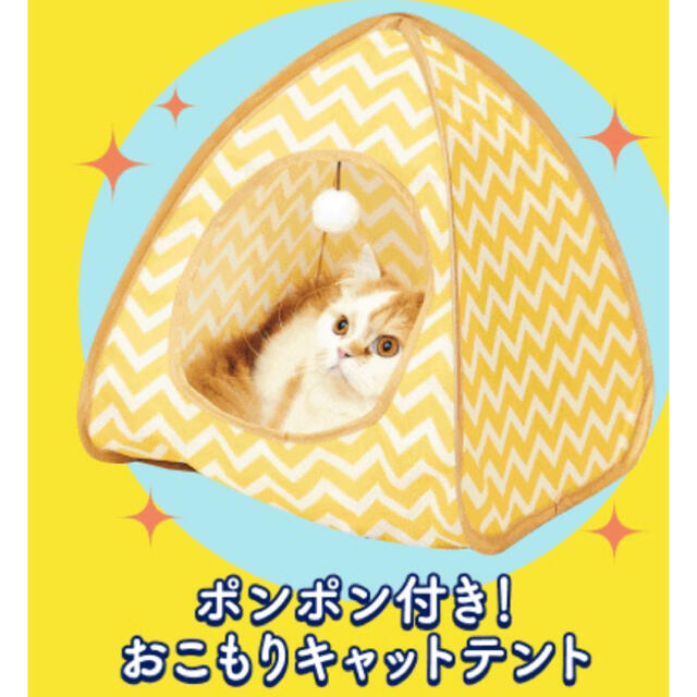 ねこのきもち ふろく ポンポン付き！おこもりキャットテントの通販 by