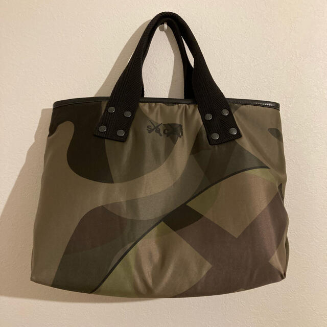 新品未使用　sacai x KAWS Tote Large CAMOUFLAGE