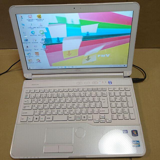 中古ノートパソコン富士通　FMVA77EWG