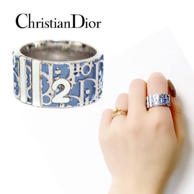 Dior トロッターリング　Christian Dior 指輪 ブルー系 | フリマアプリ ラクマ