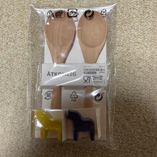 イケア(IKEA)のmikaede様専用   IKEA 木製スプーンと箸置きのセット(カトラリー/箸)