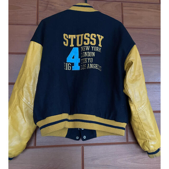 STUSSY(ステューシー)のレア　old stussy スタジャン　Mサイズ メンズのジャケット/アウター(スタジャン)の商品写真