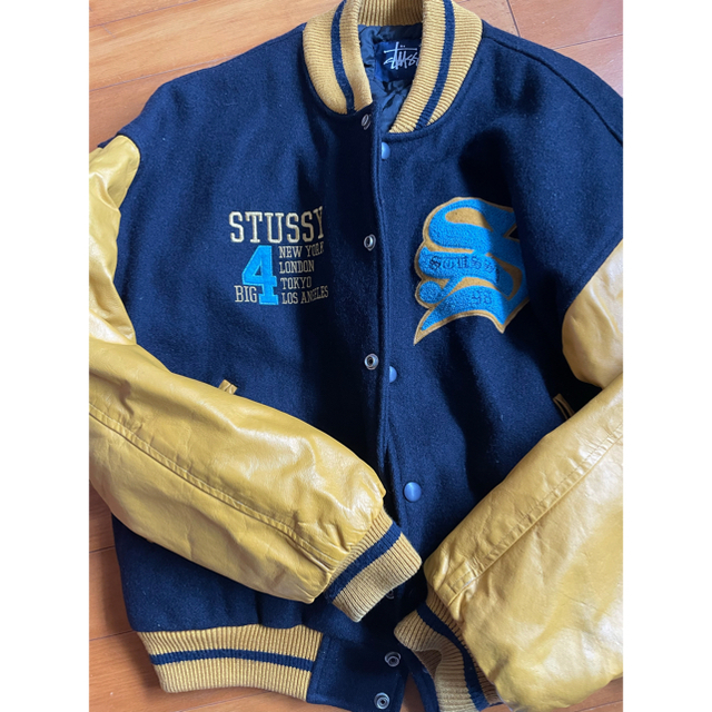 STUSSY(ステューシー)のレア　old stussy スタジャン　Mサイズ メンズのジャケット/アウター(スタジャン)の商品写真