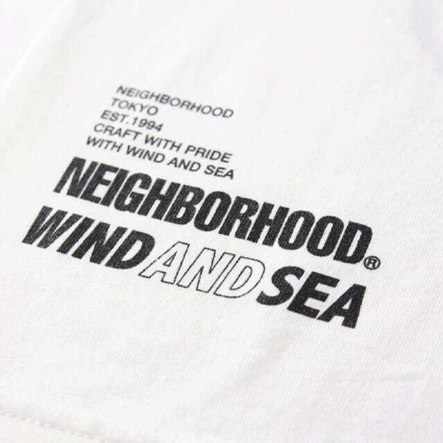 wind and sea × neighborfood tee 白M