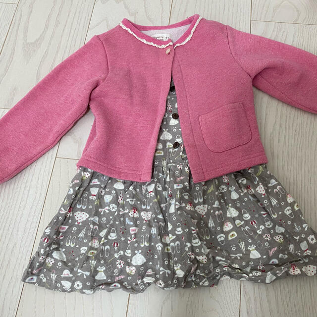 Biquette Club(ビケットクラブ)のビスケットクラブ　95㎝ キッズ/ベビー/マタニティのキッズ服女の子用(90cm~)(ワンピース)の商品写真