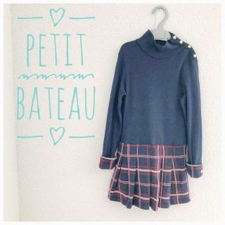 プチバトー(PETIT BATEAU)の⭐︎最終お値下げ⭐︎プチバトー 長袖ワンピース 6A 116cm(ワンピース)